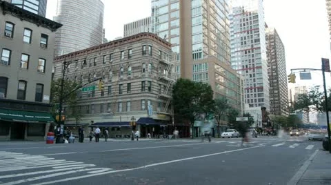 NYC Traffic E52 &amp; 2nd Av wide timelapse Version 2 Vidéo 21265488