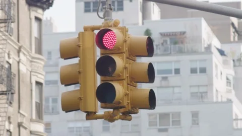NYC Traffic Light Stock Footage 106067706