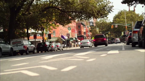 NYC Traffic - Low Angle Video stock 54053870