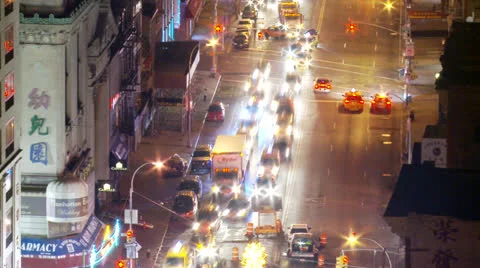 NYC Traffic Time lapse Vídeo Stock 22820115