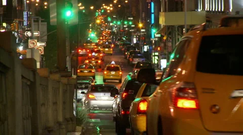NYC Traffic Timelapse  Stock Footage 885771