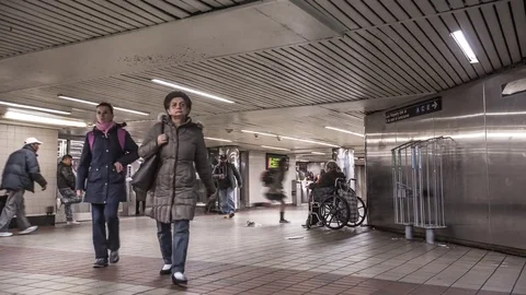 NYC Train Station Stock Footage 83526349