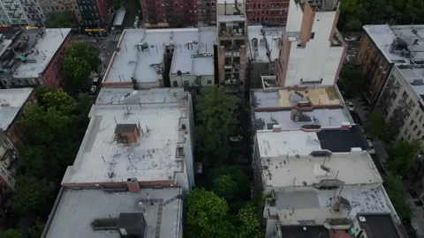 NYC Upper East Side Aerial 2 Stock Footage 243524367