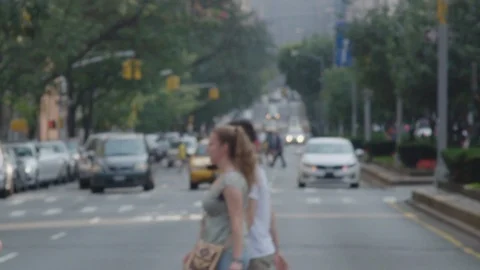 NYC Waiting traffic Stock Footage 106061416