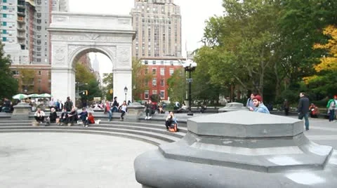 NYC Washington Square Park Stock Footage 12414612