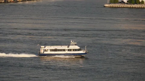 NYC Waterway Stock Footage 41579145