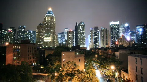 NYC wild Skyline Video stock 558713