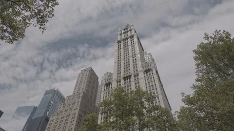 NYC Woolworth Building 3 Stock Footage 276944953