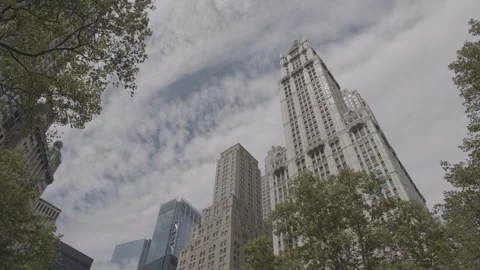 NYC Woolworth Building 4 Stock-Footage 276944995