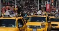 Nyc Yellow Cab Taxi Cars Traffic in Times Square New York City Rush Hour Commute 4k or 4k+ Resolution