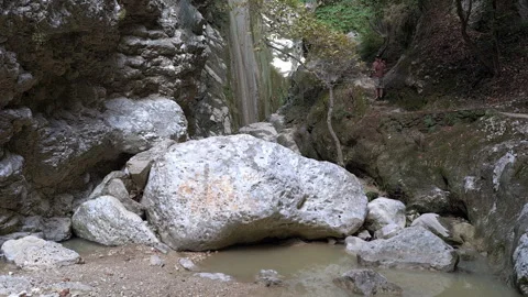 The Nydri Waterfall. Stock Footage 255388573