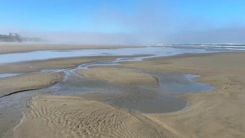Nye Beach Newport, Oregon Stock Footage 312236249