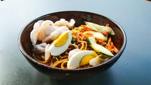 Nyemek noodles Stock Photos