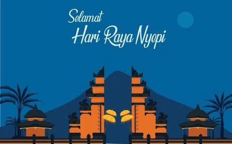 Nyepi Day Stock Illustration