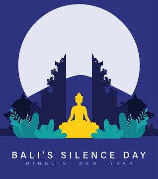 Nyepi Day Illustrazione stock