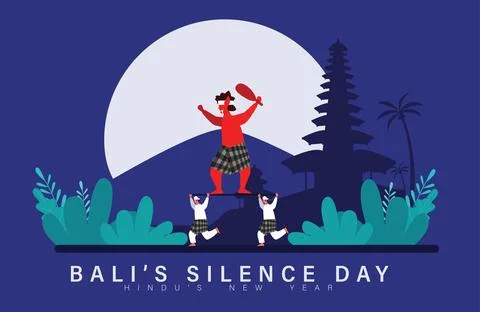 Nyepi Day Stock Illustration