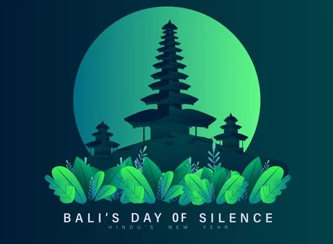Nyepi Day Stock Illustration