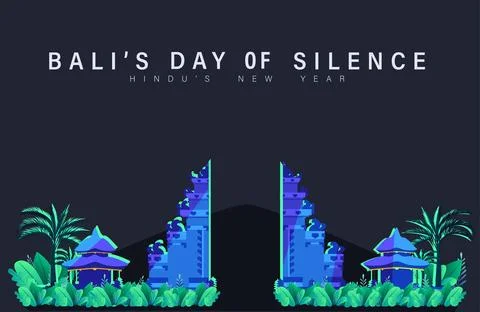 Nyepi Day Stock Illustration