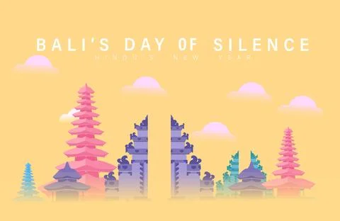 Nyepi Day Stock Illustration