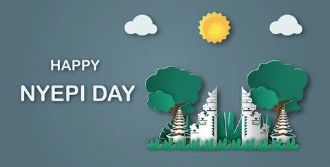 Nyepi Day Stock Illustration