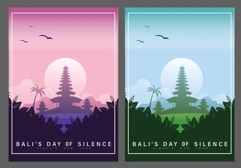 Nyepi Day Stock Illustration