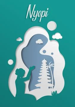 Nyepi Day Stock Illustration