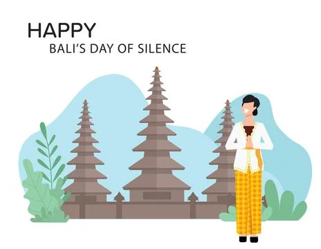 Nyepi Day Stock Illustration