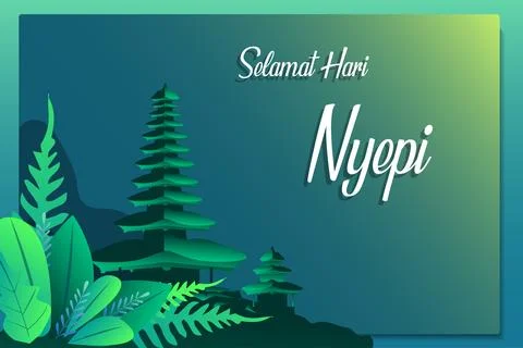 Nyepi Day Stock Illustration