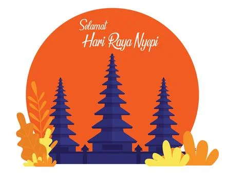 Nyepi Day Stock Illustration