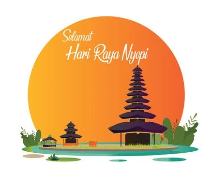 Nyepi Day Stock Illustration