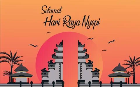 Nyepi Day Illustrazione stock