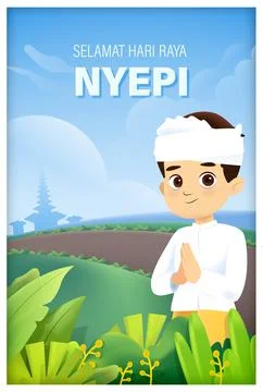 Nyepi Day Stock Illustration