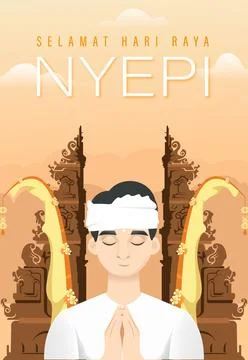 Nyepi Day Stock Illustration