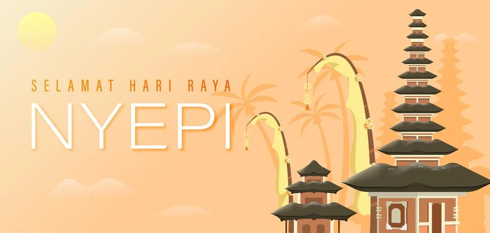 Nyepi Day Stock Illustration