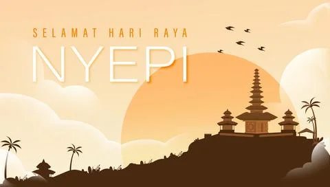 Nyepi Day Stock Illustration