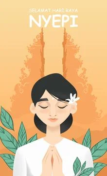 Nyepi Day Stock Illustration