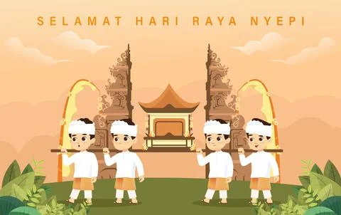 Nyepi Day Stock Illustration