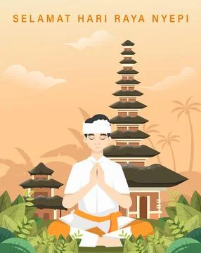 Nyepi Day Stock Illustration