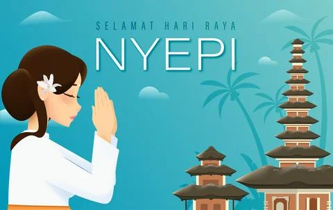 Nyepi Day Stock Illustration