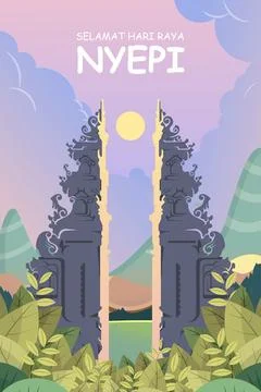 Nyepi Day Illustrazione stock