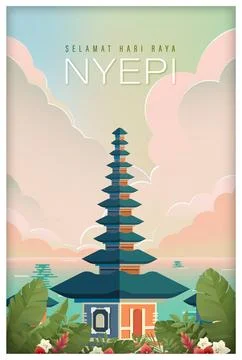 Nyepi Day Stock Illustration