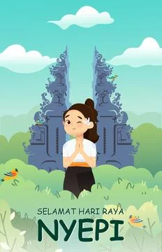 Nyepi Day Stock Illustration