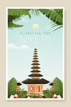 Nyepi Day Stock Illustration