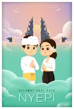 Nyepi Day Stock Illustration