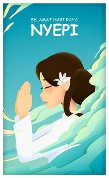 Nyepi Day Stock Illustration