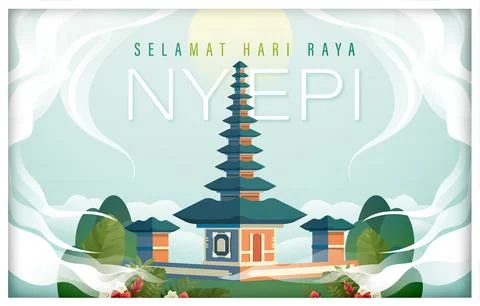 Nyepi Day Stock Illustration