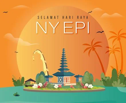 Nyepi Day Stock Illustration