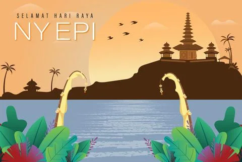 Nyepi Day Stock Illustration