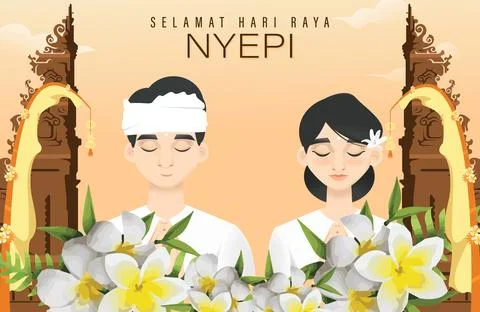 Nyepi Day Illustrazione stock