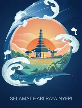 Nyepi Day Illustrazione stock